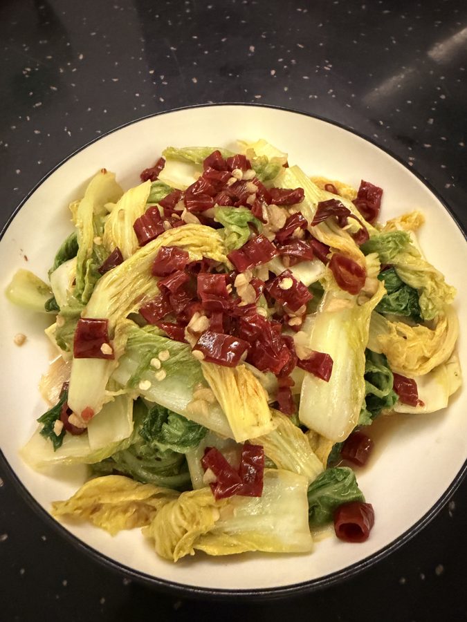 Stir-fried cabbage