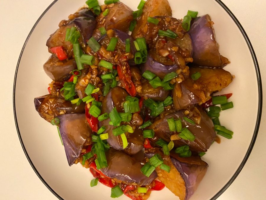 Braised eggplant