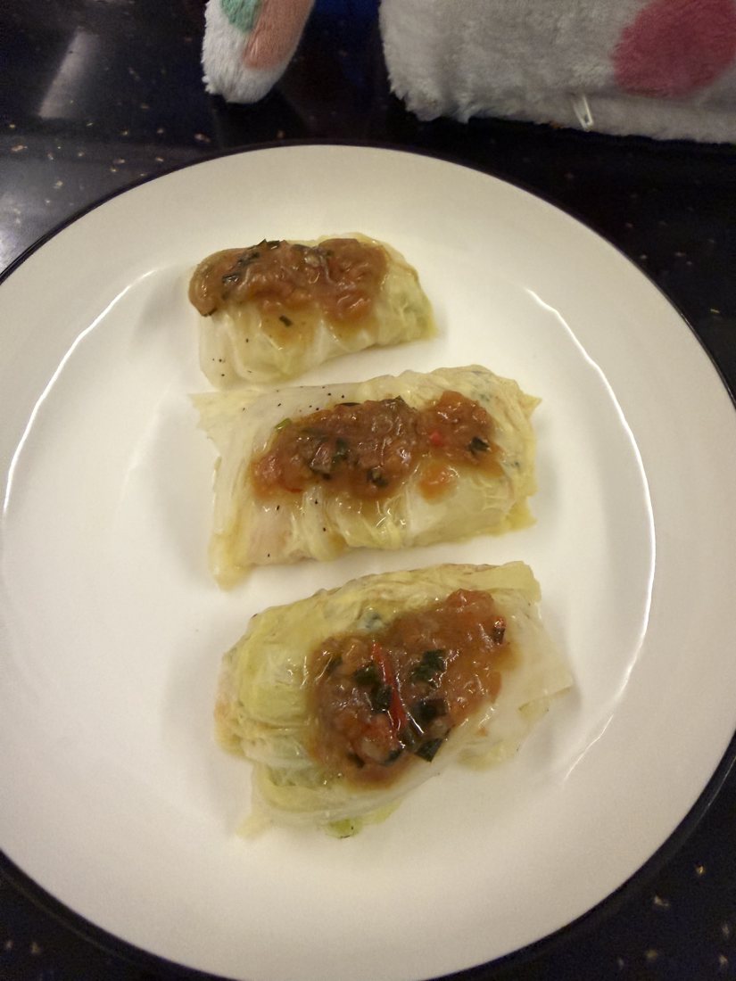 Cabbage rolls with minced meat